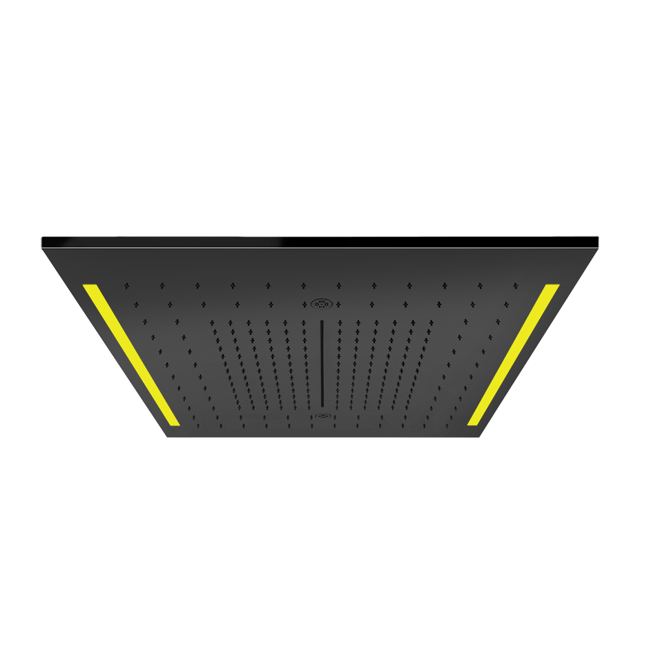 Colour Cover with Lighting System - 57977 Showers GESSI Black Metal PVD