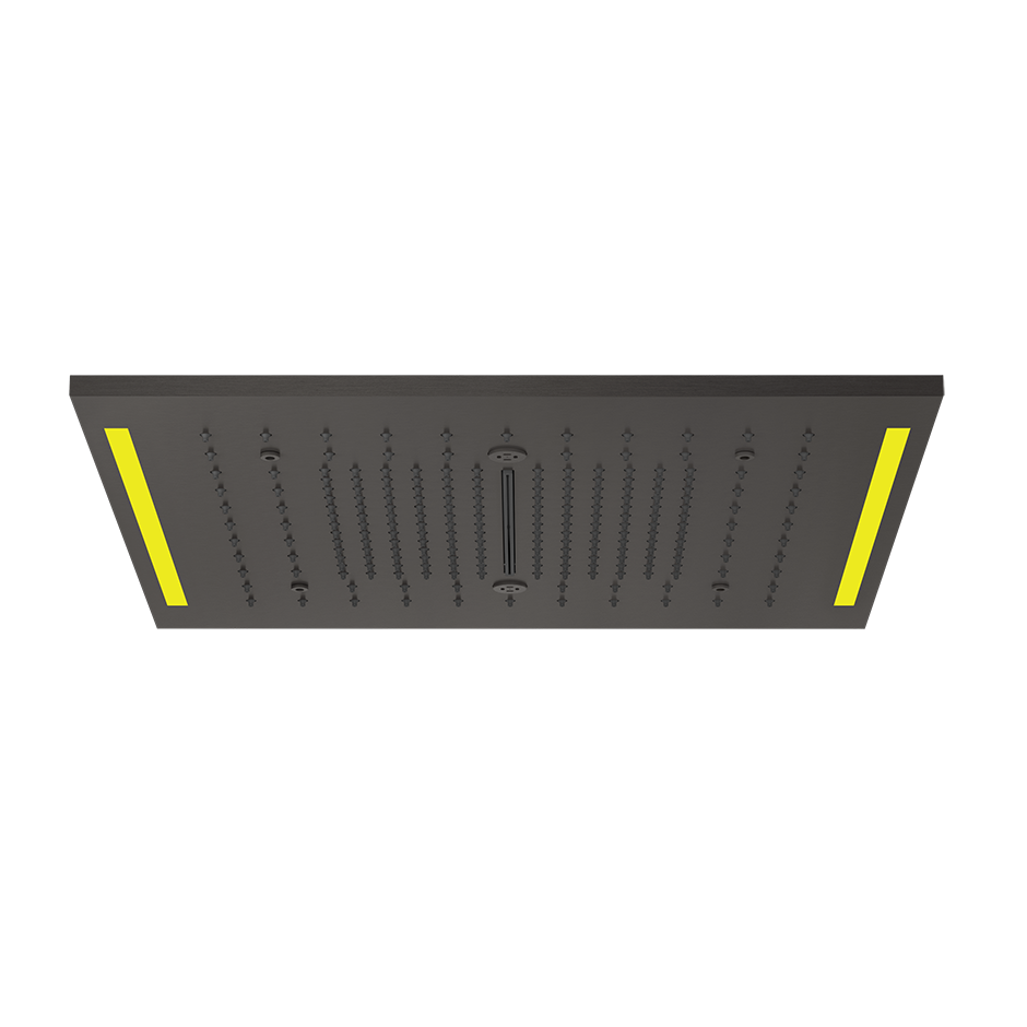 Colour Cover with Lighting System - 57977 Showers GESSI Black Metal Brushed PVD