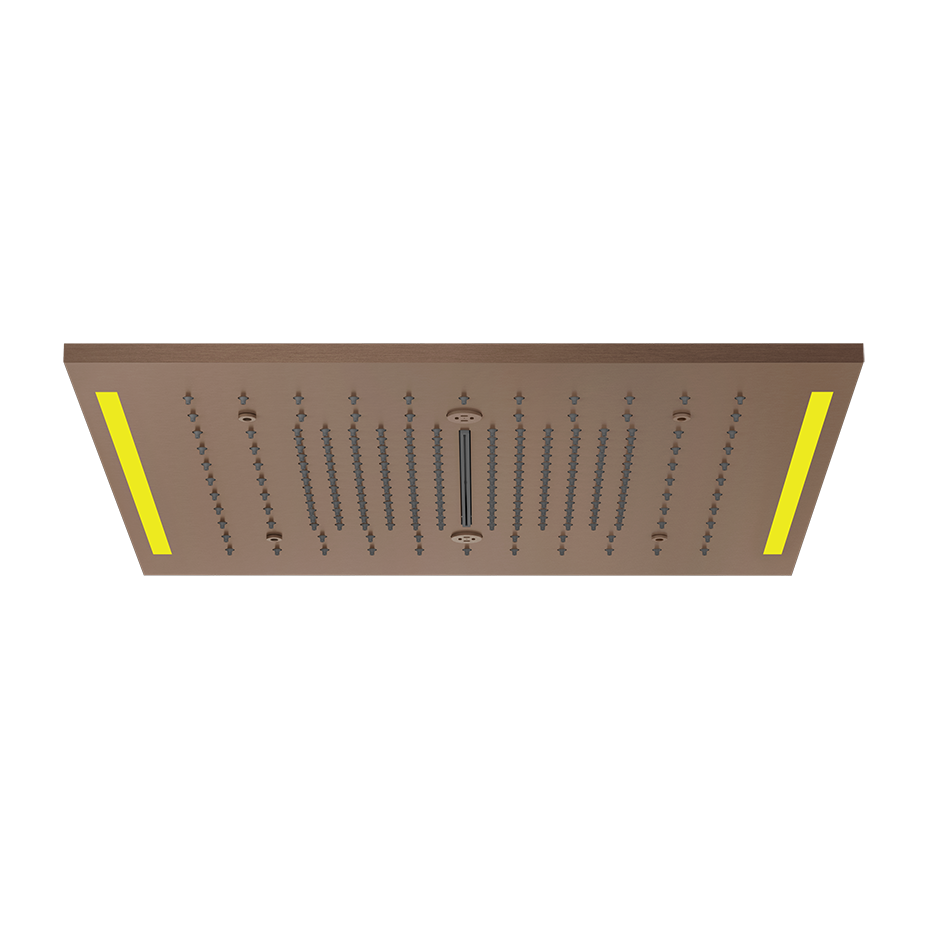Colour Cover with Lighting System - 57977 Showers GESSI Copper Brushed PVD