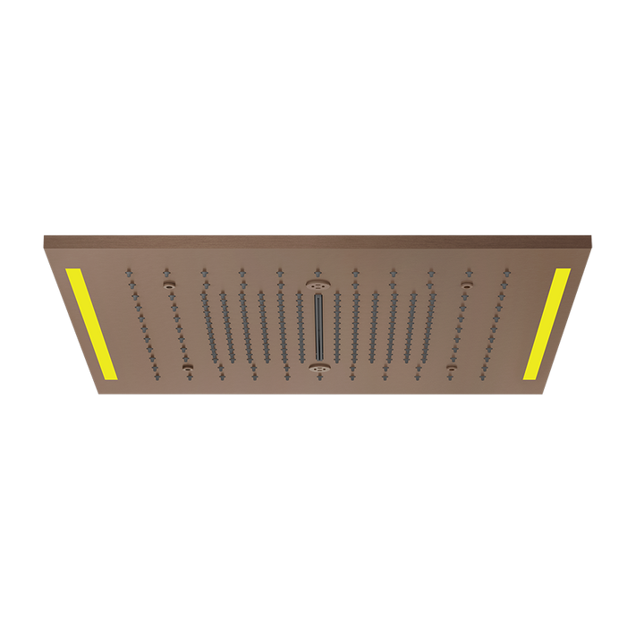 Colour Cover with Lighting System - 57977 Showers GESSI Copper Brushed PVD