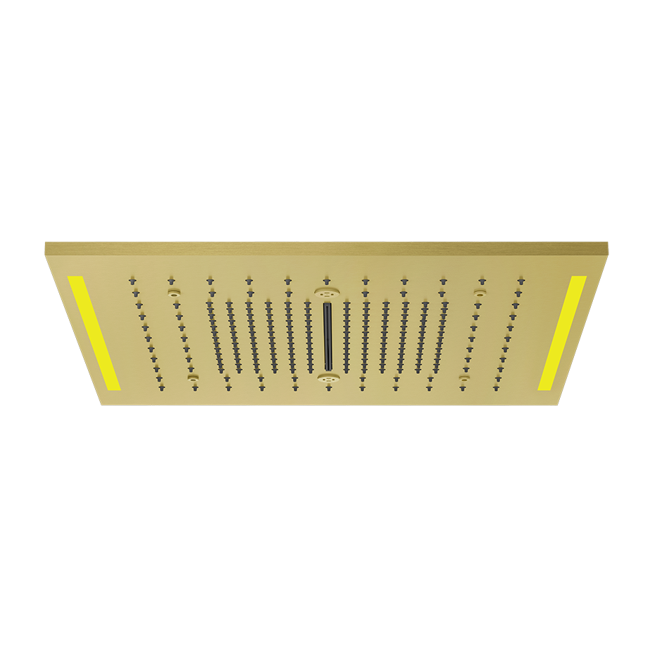 Colour Cover with Lighting System - 57977 Showers GESSI Gold Brushed PVD