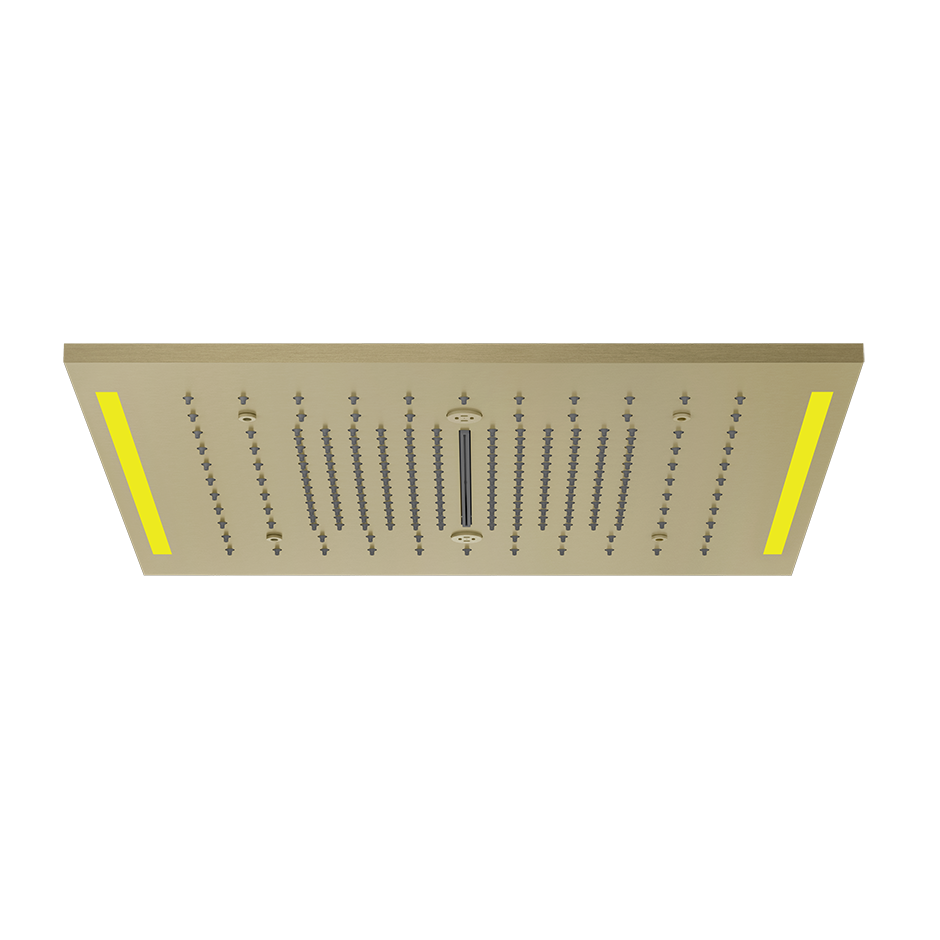 Colour Cover with Lighting System - 57977 Showers GESSI Brass Brushed PVD