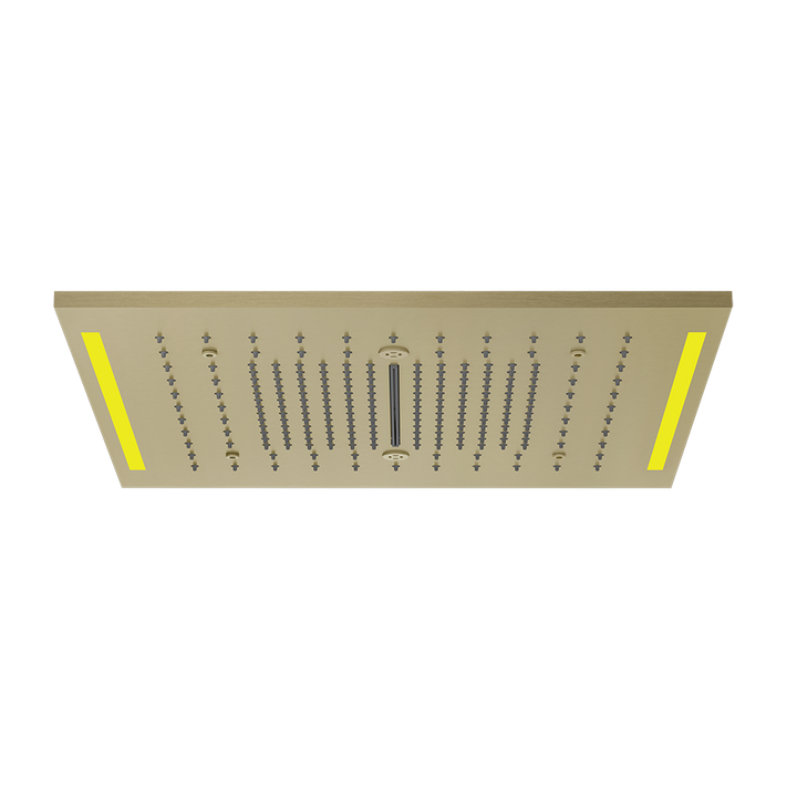 Colour Cover with Lighting System - 57977 Showers GESSI Brass Brushed PVD