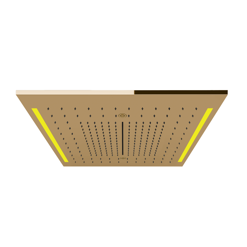 Colour Cover with Lighting System - 57977 Showers GESSI Warm Bronze PVD