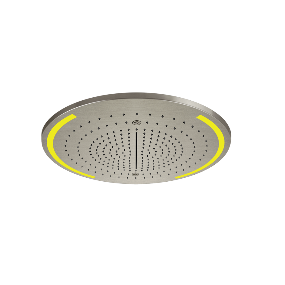 Colour Cover with Lighting System - 57980 Showers GESSI Steel Brushed