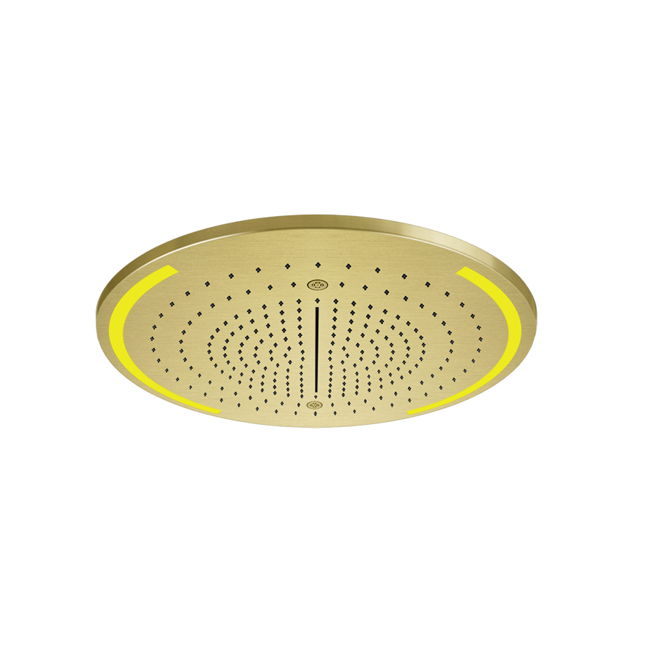 Colour Cover with Lighting System - 57980 Showers GESSI Gold Brushed PVD