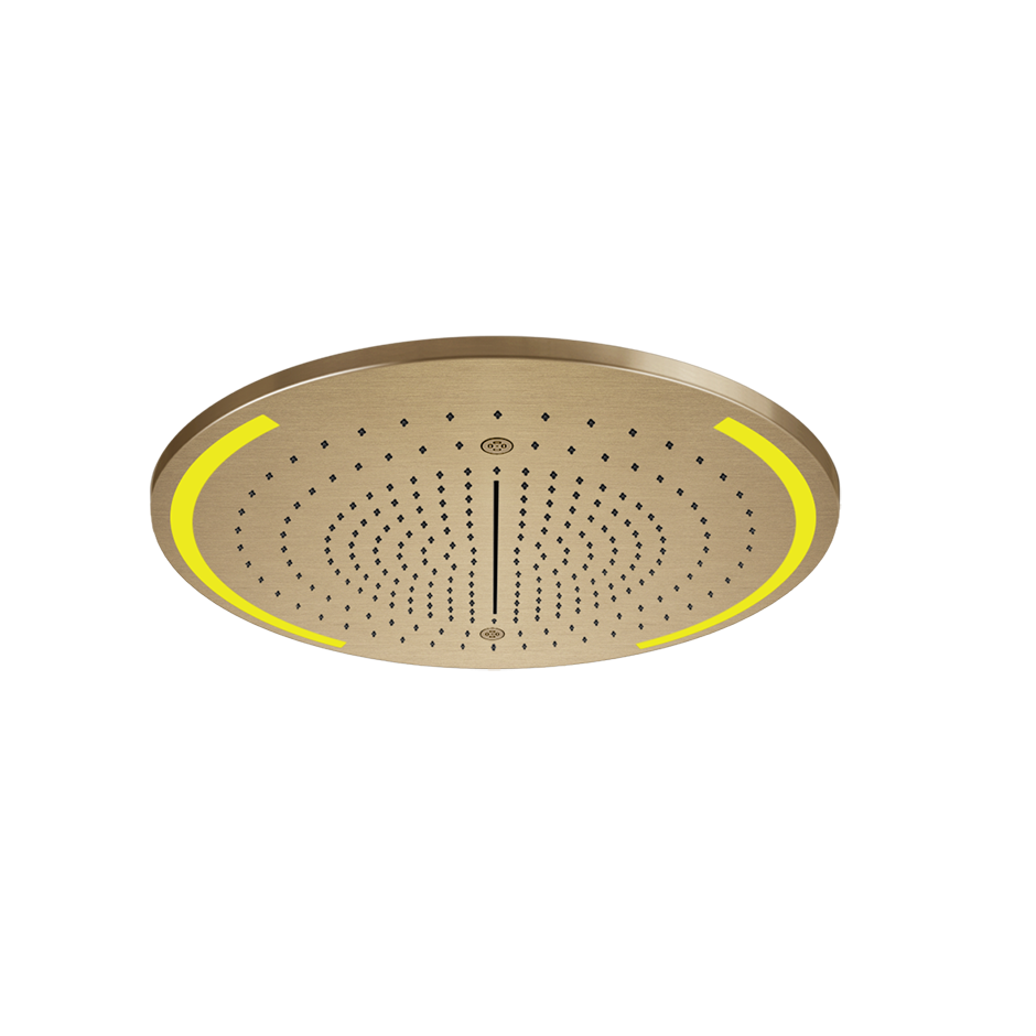 Colour Cover with Lighting System - 57980 Showers GESSI Warm Bronze Brushed PVD