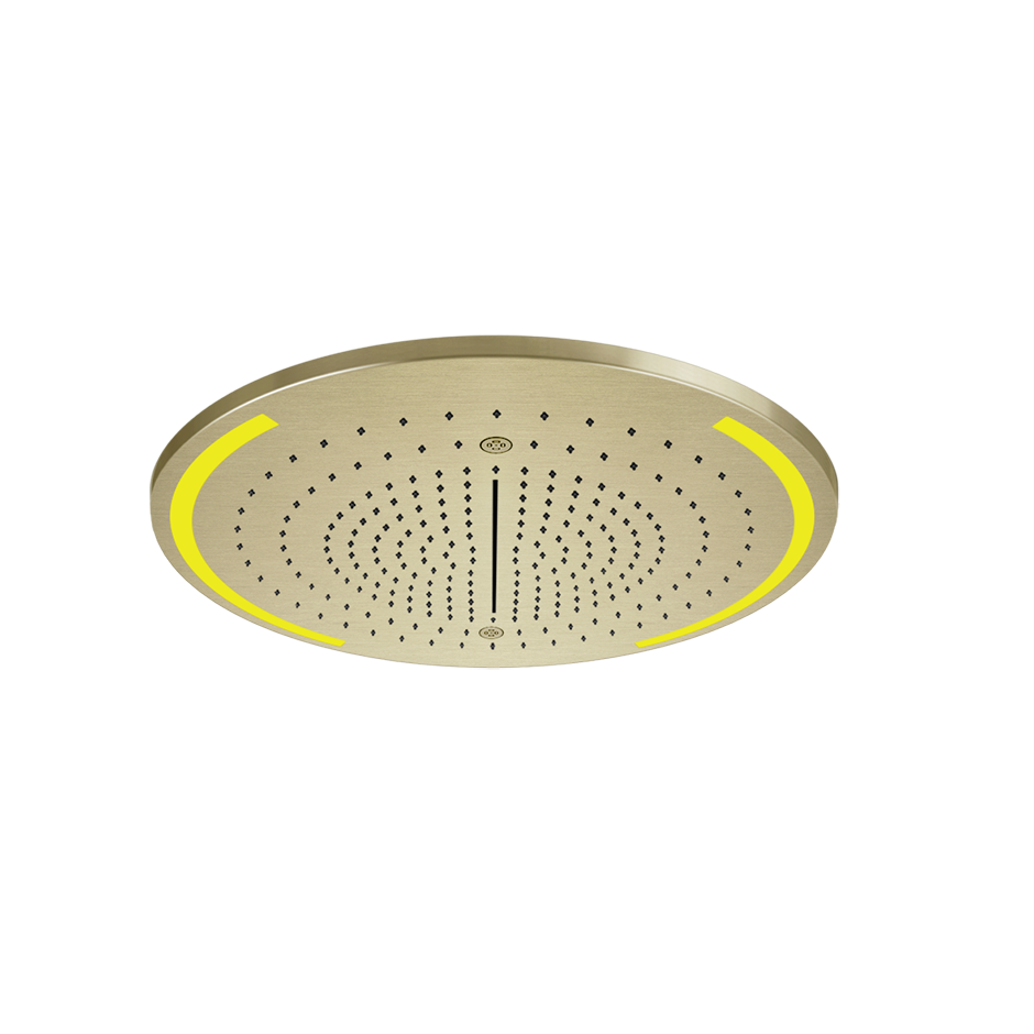 Colour Cover with Lighting System - 57980 Showers GESSI Brass Brushed PVD