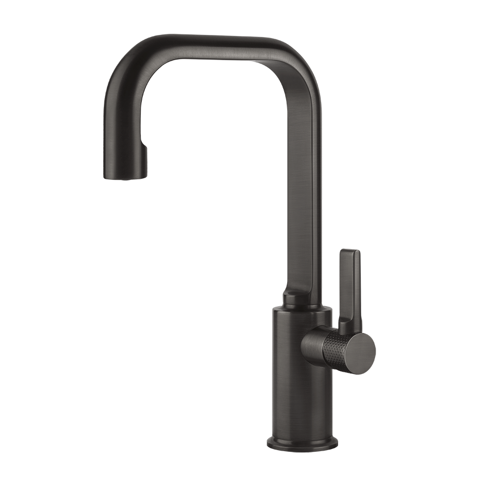 Inciso Basin Mixer - 58006 Bathroom Accessories GESSI Black Metal Brushed PVD