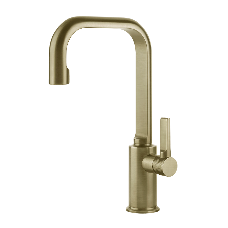 Inciso Basin Mixer - 58006 Bathroom Accessories GESSI Brass Brushed PVD