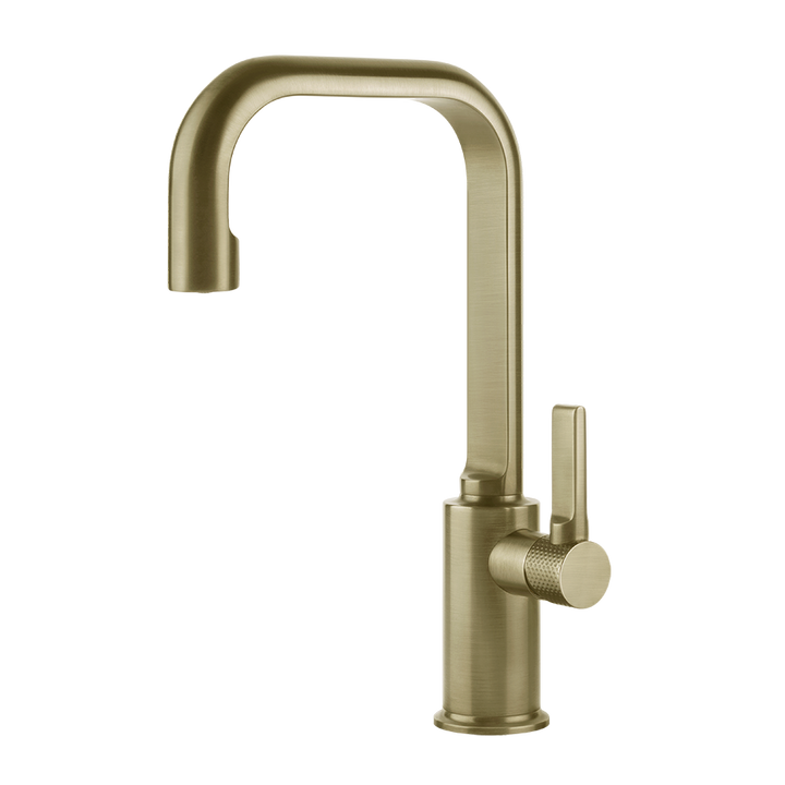 Inciso Basin Mixer - 58006 Bathroom Accessories GESSI Brass Brushed PVD
