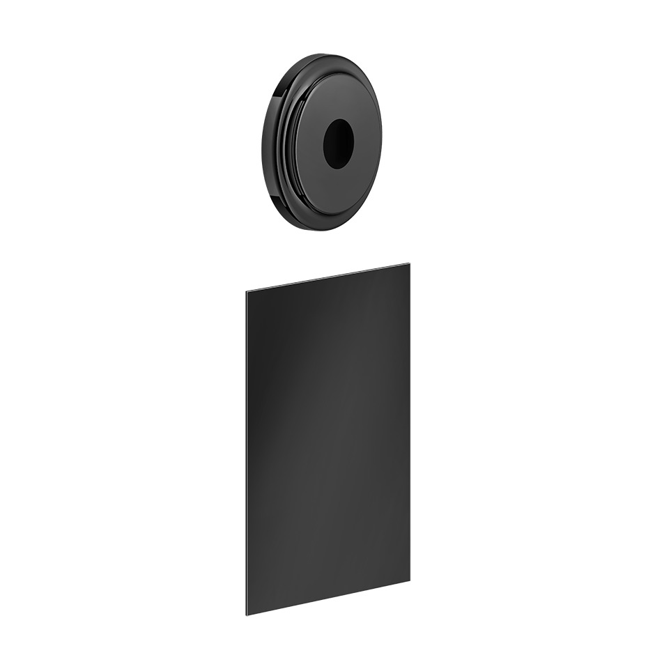 Sensor Taps External parts for built-in electronic separate control with temperature a - 58019 Built In Parts GESSI Black Metal PVD