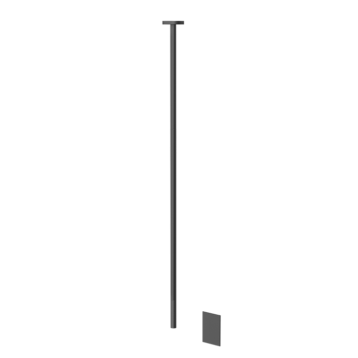 Sensor Taps External part for Ceiling-mounted Electronic mixer, lenght on request, wit - 58026 Built In Parts GESSI Matte Black