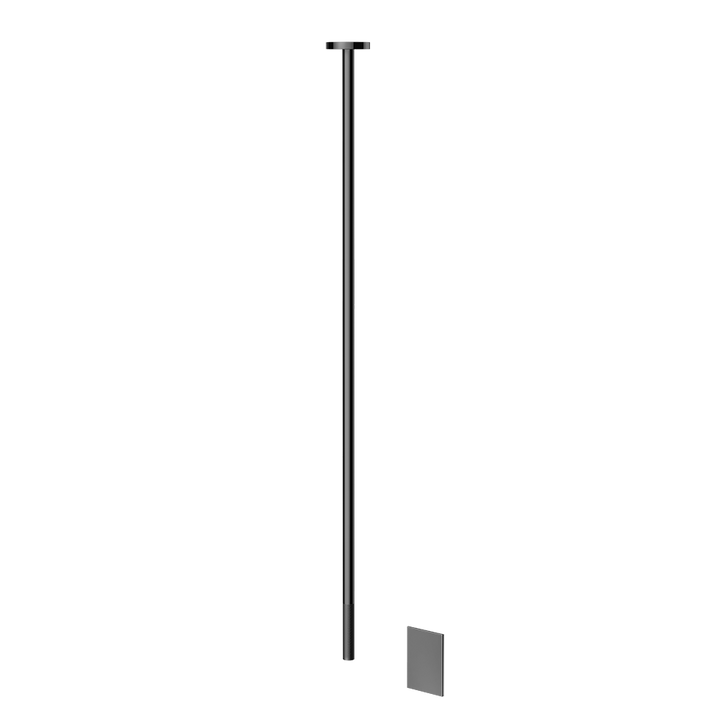 Inciso Ceiling Mounted Electronic Mixer - 58026 Bathroom Accessories GESSI Black Metal PVD