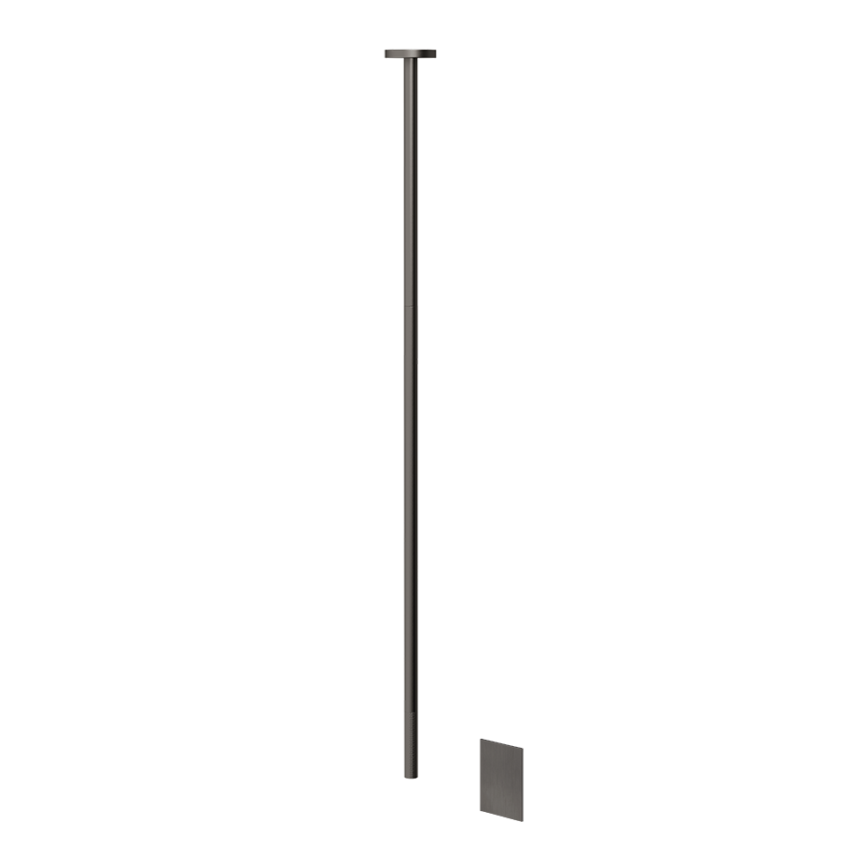 Inciso Ceiling Mounted Electronic Mixer - 58026 Bathroom Accessories GESSI Black Metal Brushed PVD