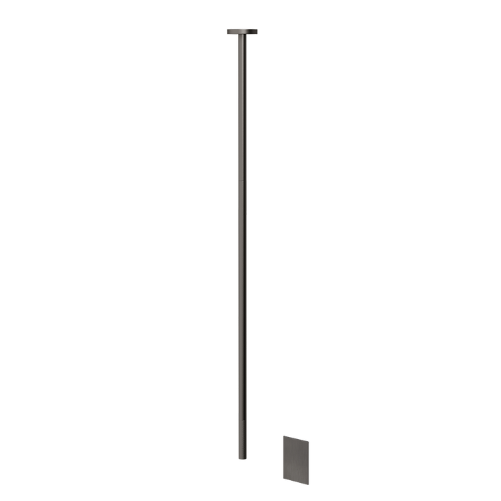 Inciso Ceiling Mounted Electronic Mixer - 58026 Bathroom Accessories GESSI Black Metal Brushed PVD