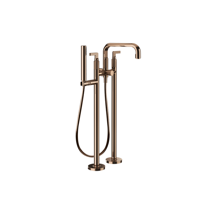 Inciso Tub Filler Trim Set - 58029 Bathroom Accessories GESSI Copper PVD