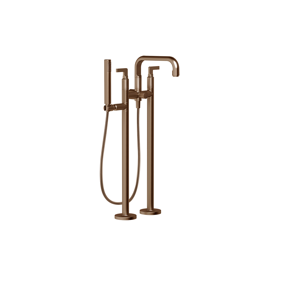 Inciso Tub Filler Trim Set - 58029 Bathroom Accessories GESSI Copper Brushed PVD