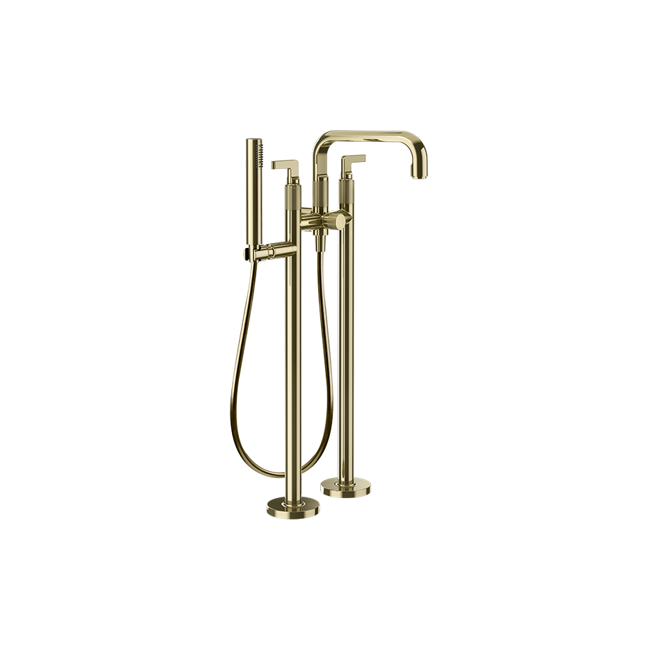 Inciso Tub Filler Trim Set - 58029 Bathroom Accessories GESSI Brass PVD