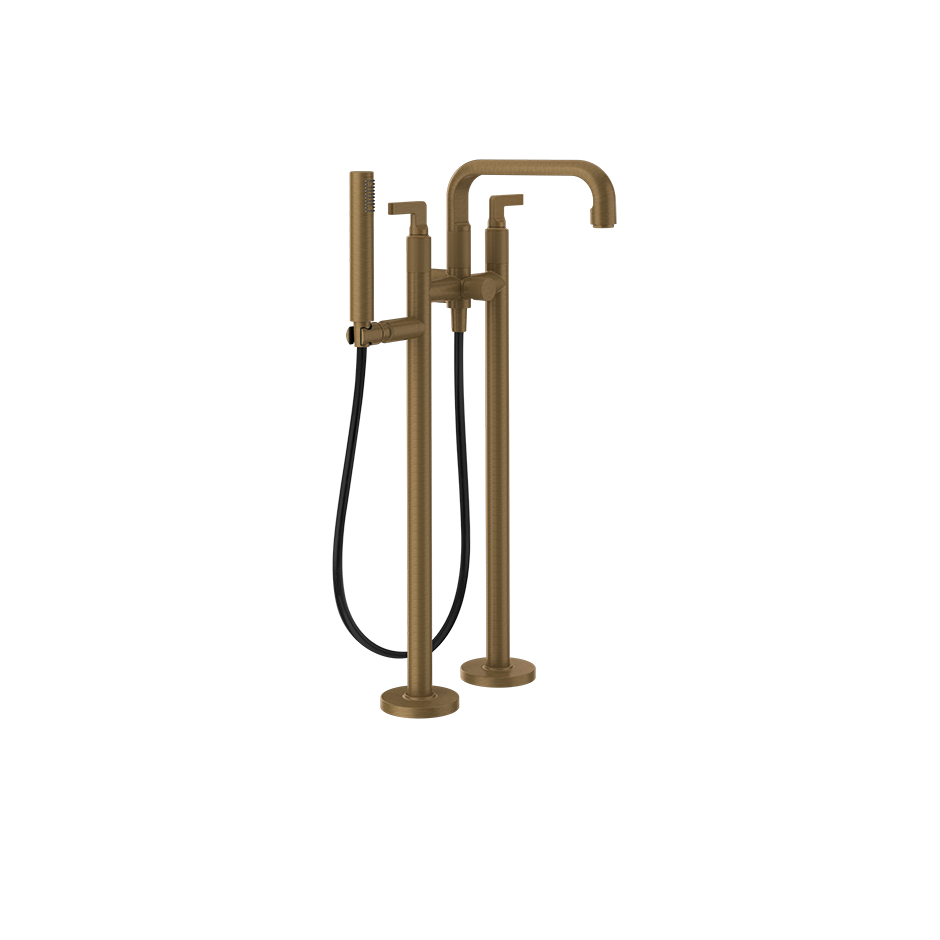 Inciso Tub Filler Trim Set - 58029 Bathroom Accessories GESSI Antique Brass