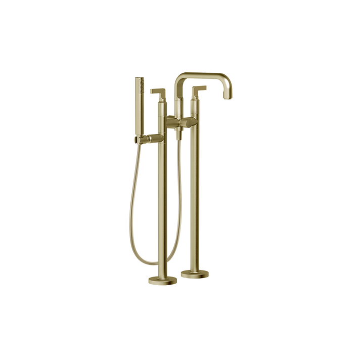 Inciso Tub Filler Trim Set - 58029 Bathroom Accessories GESSI Brass Brushed PVD