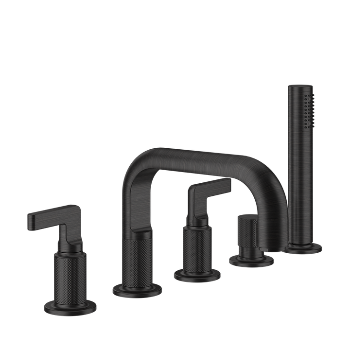 Inciso Roman Tub Set With Handshower - 58040 Bathroom Accessories GESSI Aged Bronze
