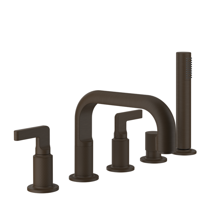 Inciso Roman Tub Set With Handshower - 58040 Bathroom Accessories GESSI Dark Bronze