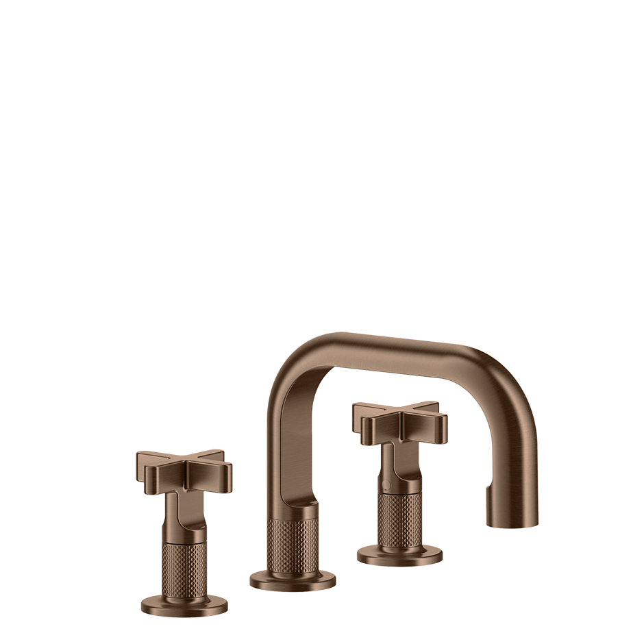 Inciso Bathroom Faucet With Pop-Up Waste - 58111 Bathroom Accessories GESSI Copper Brushed PVD