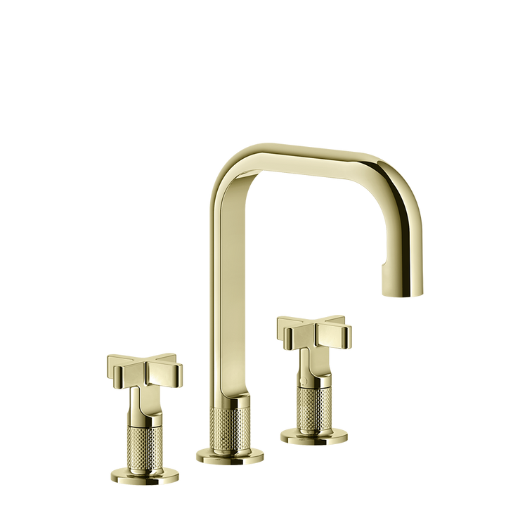 Inciso Bathroom Faucet With Pop-Up Waste - 58113 Bathroom Accessories GESSI Brass PVD