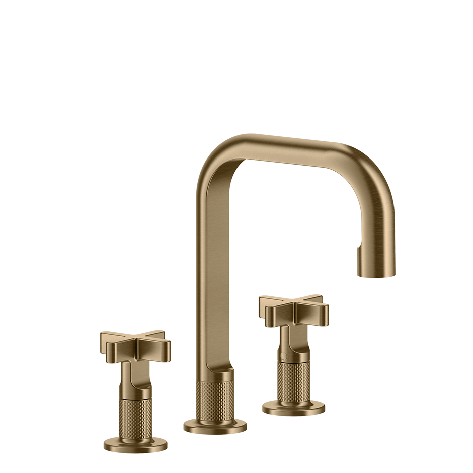 Inciso Bathroom Faucet With Pop-Up Waste - 58113 Bathroom Accessories GESSI Warm Bronze Brushed PVD