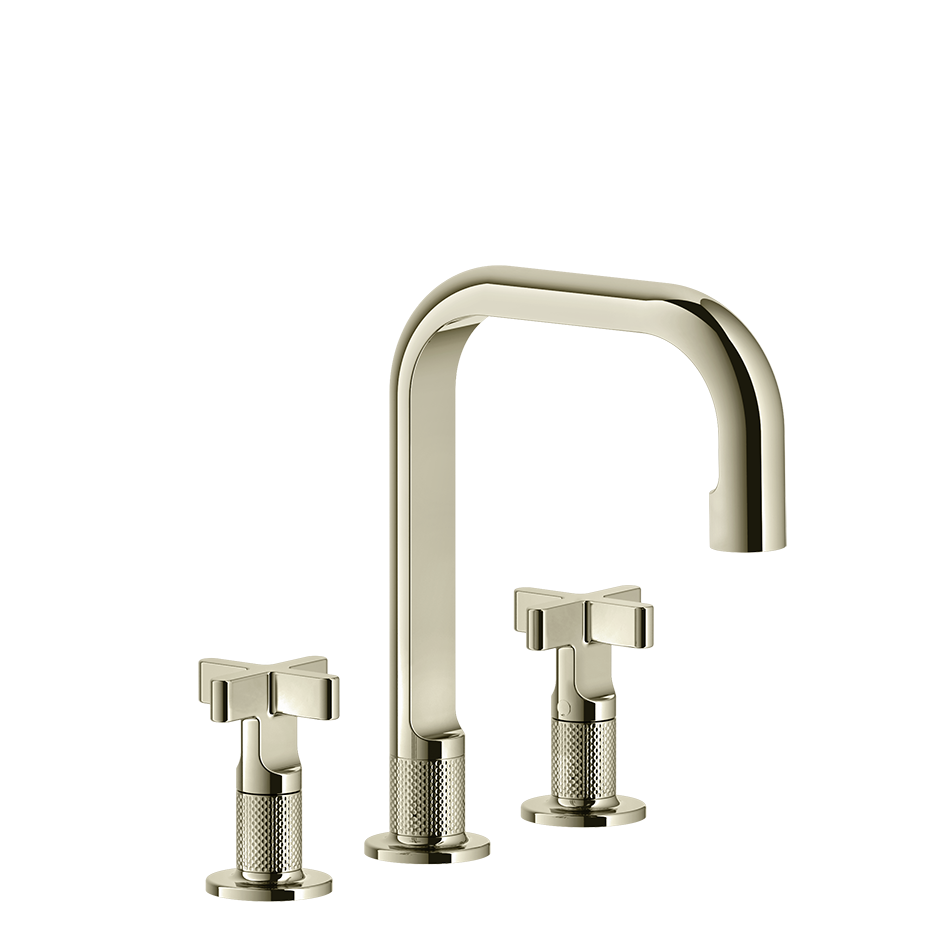 Inciso Bathroom Faucet Without Pop-Up Waste - 58114 Bathroom Accessories GESSI Nickel PVD