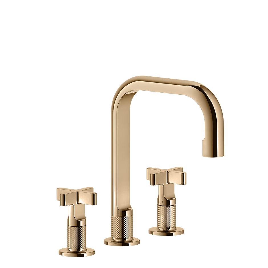 Inciso Bathroom Faucet Without Pop-Up Waste - 58114 Bathroom Accessories GESSI Warm Bronze PVD
