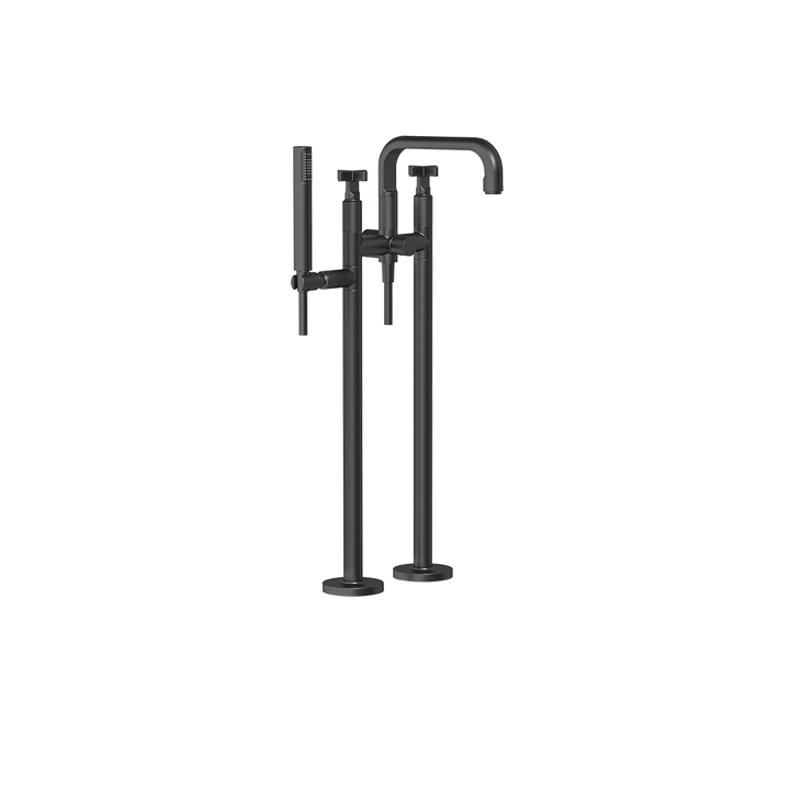 Inciso Tub Filler Trim Set - 58129 Bathroom Accessories GESSI Matte Black