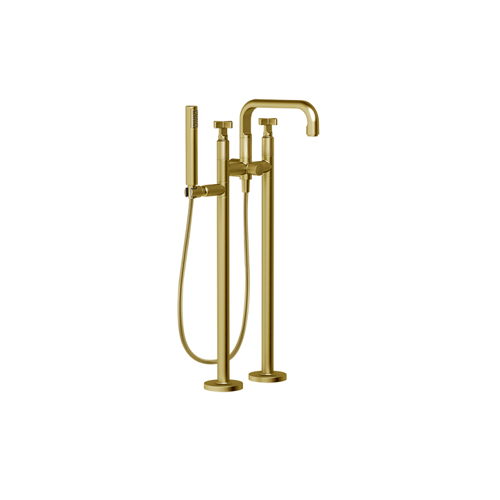 Inciso Tub Filler Trim Set - 58129 Bathroom Accessories GESSI Gold Brushed PVD