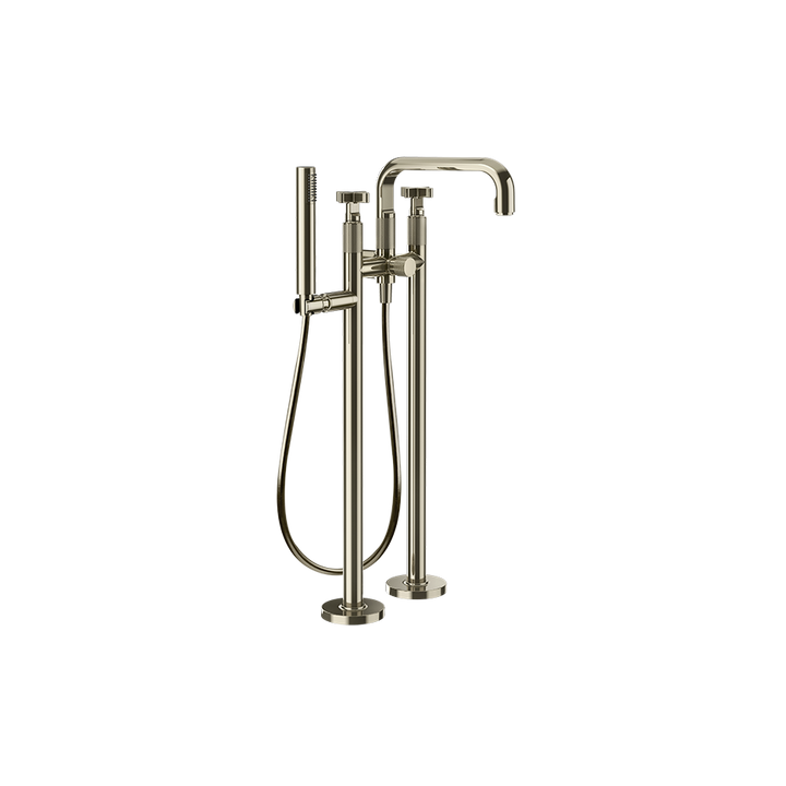 Inciso Tub Filler Trim Set - 58129 Bathroom Accessories GESSI Nickel PVD