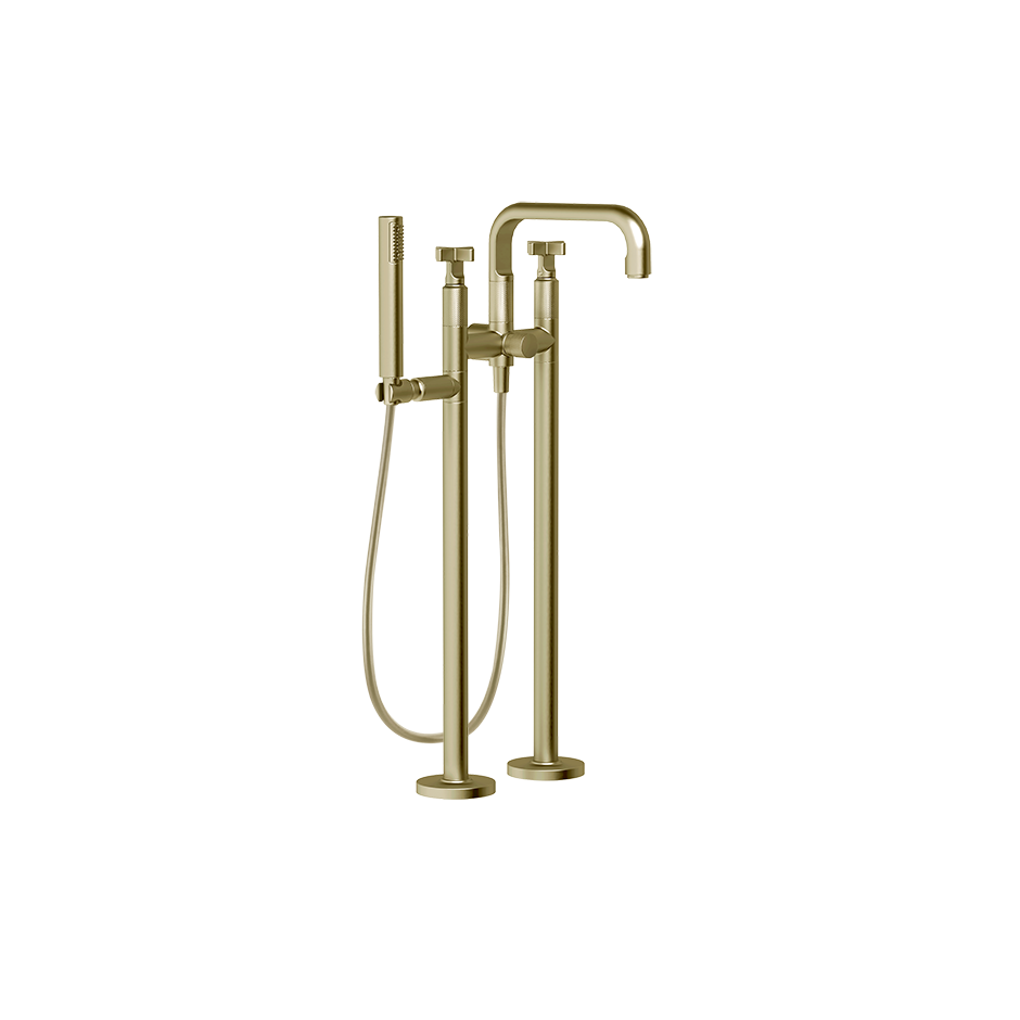 Inciso Tub Filler Trim Set - 58129 Bathroom Accessories GESSI Brass Brushed PVD