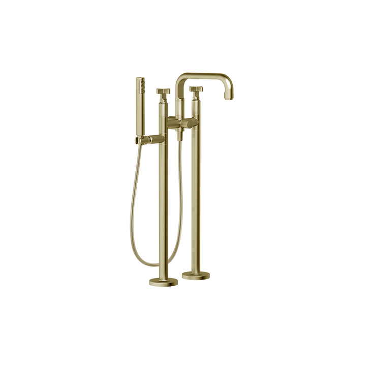Inciso Tub Filler Trim Set - 58129 Bathroom Accessories GESSI Brass Brushed PVD