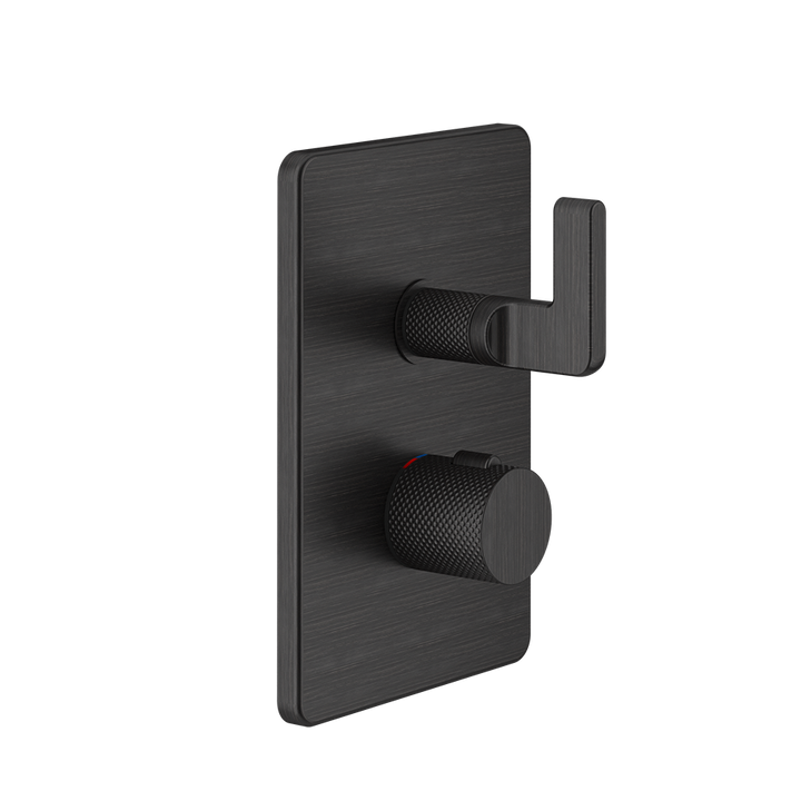 Inciso Thermostatic Trim With Single Volume Control - 58132 Bathroom Accessories GESSI Aged Bronze