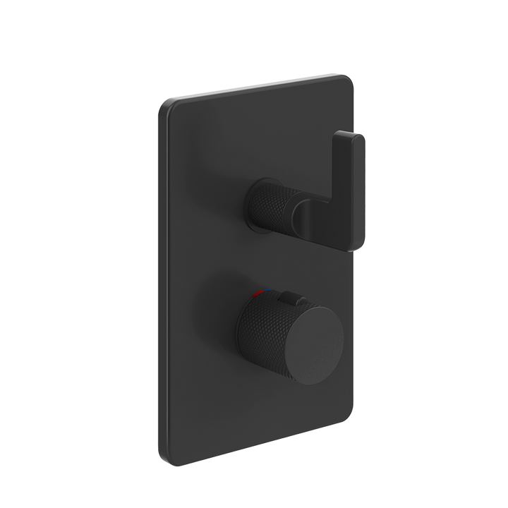 Inciso Thermostatic Trim With Single Volume Control - 58132 Bathroom Accessories GESSI Matte Black