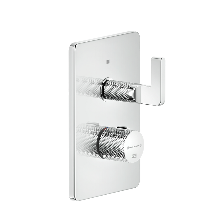 Inciso 2-Way Thermostatic Diverter And Volume Control Trim - 58134 Bathroom Accessories GESSI Chrome