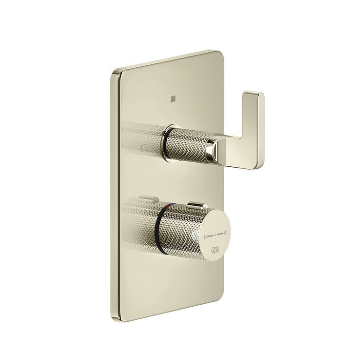 Inciso 2-Way Thermostatic Diverter And Volume Control Trim - 58134 Bathroom Accessories GESSI Nickel PVD