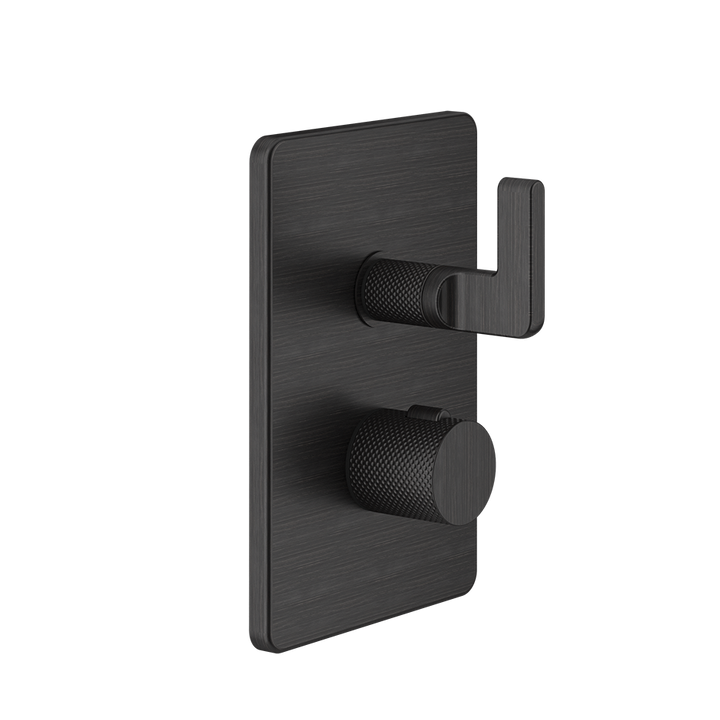 Inciso 3-Way Thermostatic Diverter And Volume Control Trim - 58136 Bathroom Accessories GESSI Aged Bronze