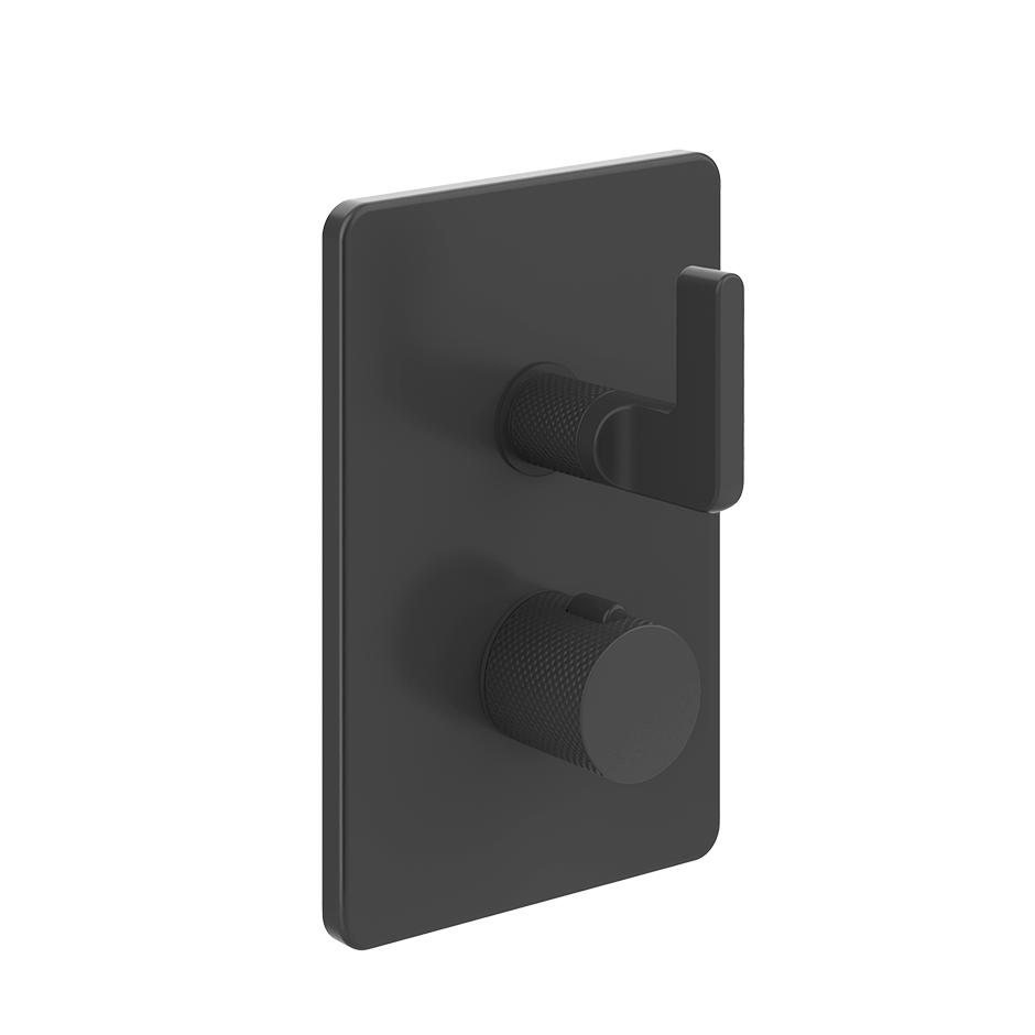 Inciso 3-Way Thermostatic Diverter And Volume Control Trim - 58136 Bathroom Accessories GESSI Matte Black