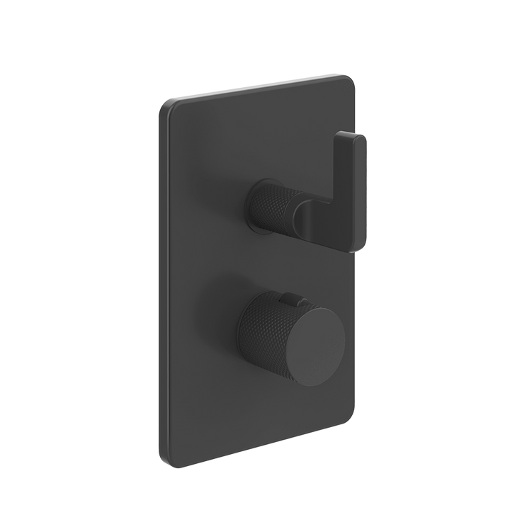 Inciso 3-Way Thermostatic Diverter And Volume Control Trim - 58136 Bathroom Accessories GESSI Matte Black
