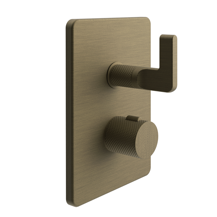 Inciso 3-Way Thermostatic Diverter And Volume Control Trim - 58136 Bathroom Accessories GESSI Antique Brass