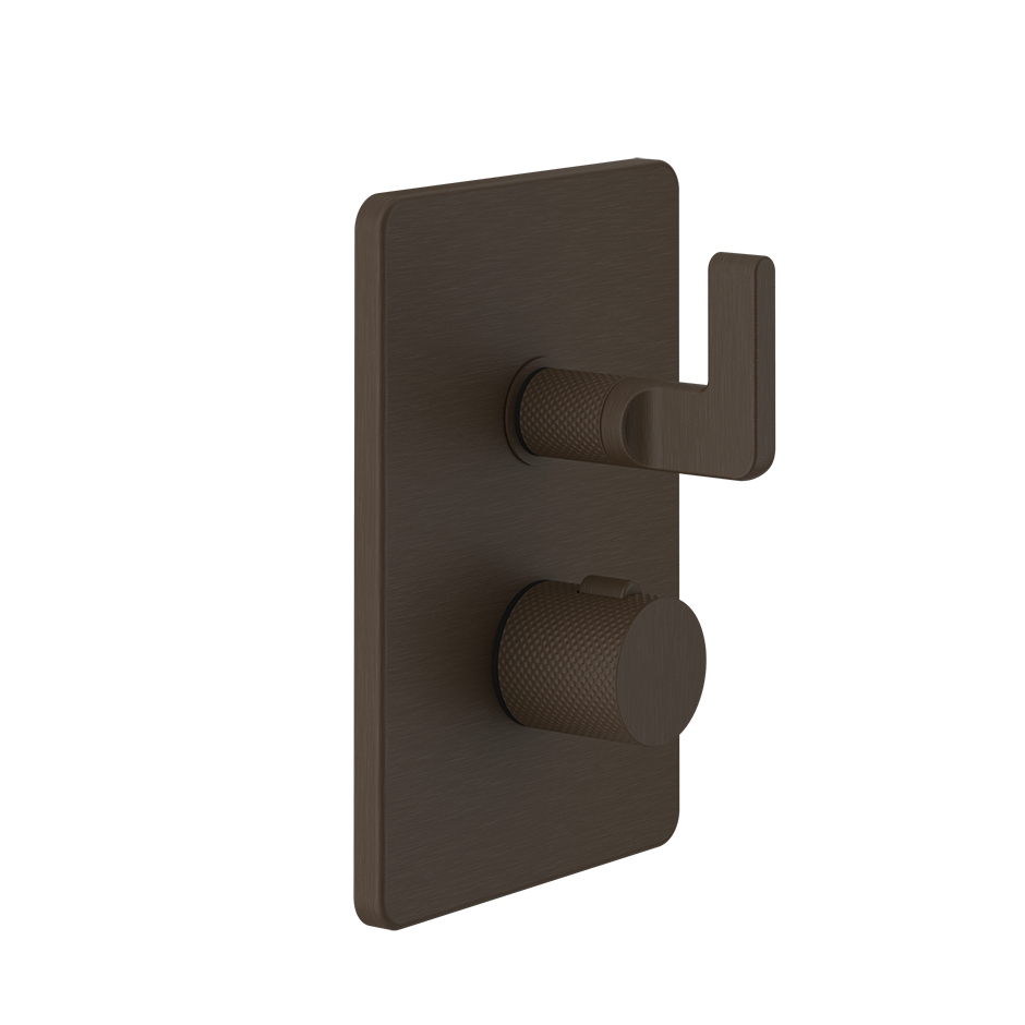 Inciso 3-Way Thermostatic Diverter And Volume Control Trim - 58136 Bathroom Accessories GESSI Dark Bronze