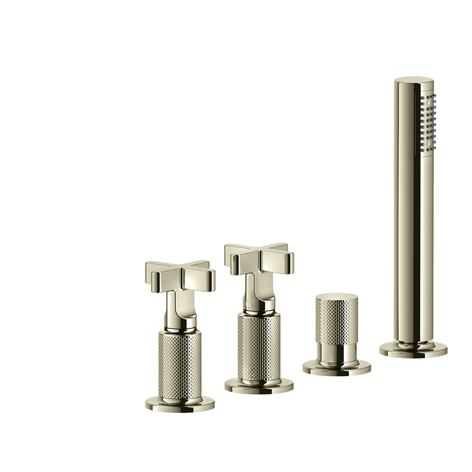 Inciso Tub Faucet Handles With Handshower - 58143 Bathroom Accessories GESSI