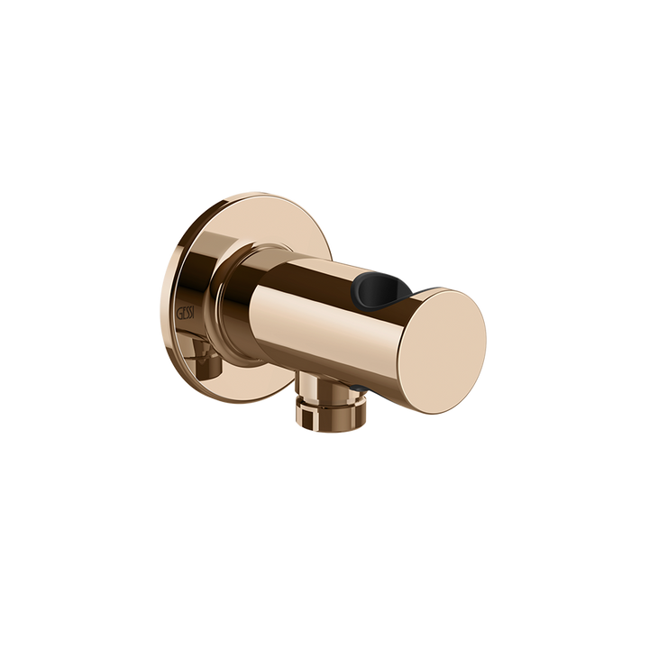 Inciso Handshower Hook With 1/2" Connection Water Outlet - 58161 Showers GESSI Copper PVD