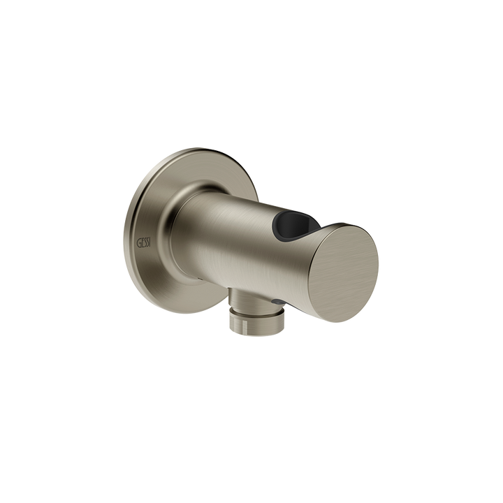 Inciso Handshower Hook With 1/2" Connection Water Outlet - 58161 Showers GESSI Finox Brushed Nickel
