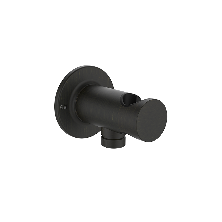Inciso Handshower Hook With 1/2" Connection Water Outlet - 58161 Showers GESSI Aged Bronze
